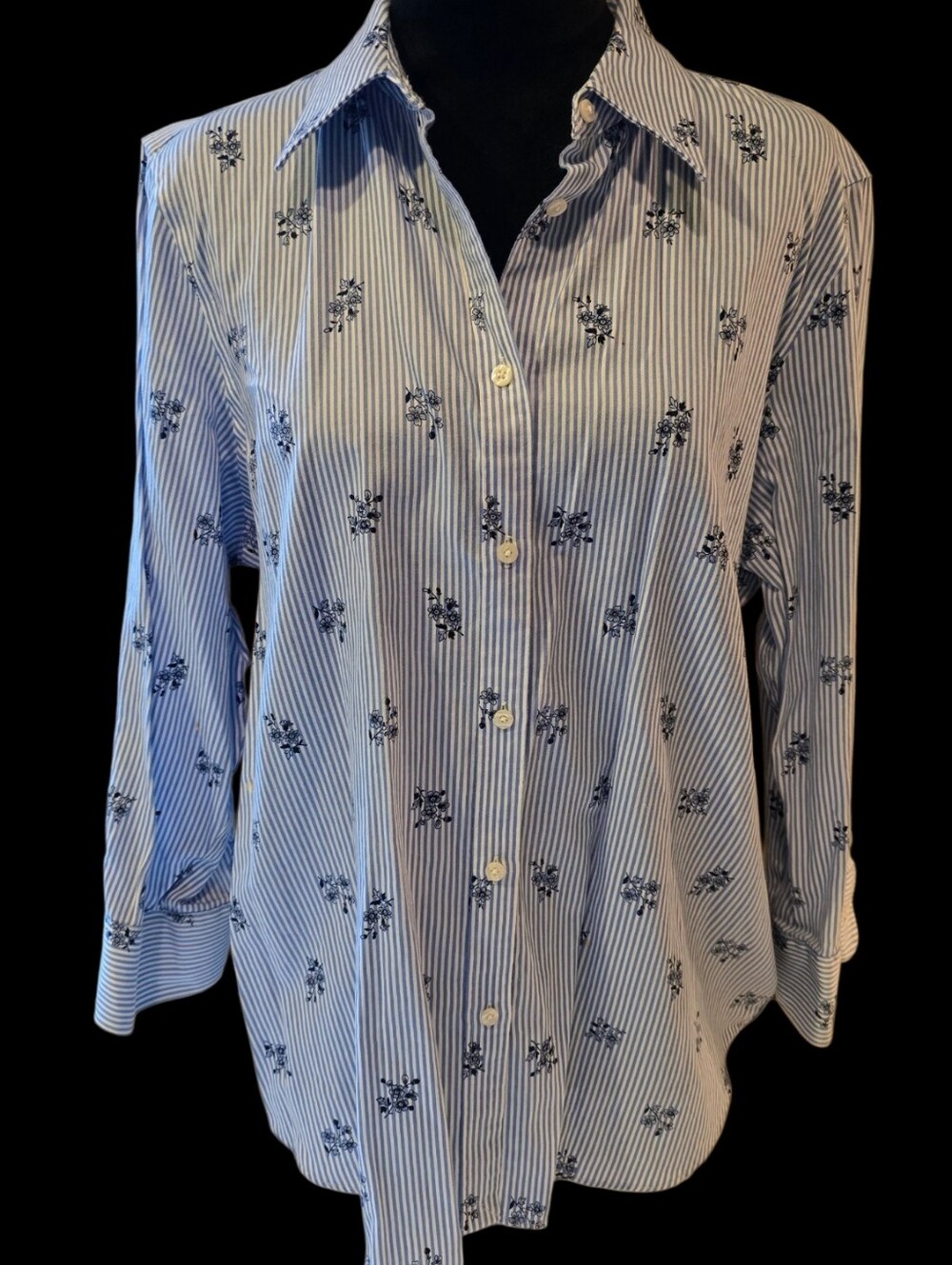 Chaps XL No Iron Blouse